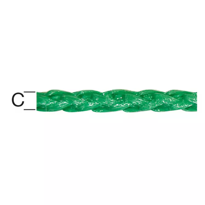 Polypropylén Lano Zelena – Priemer 4 mm - Tovar na Mieru