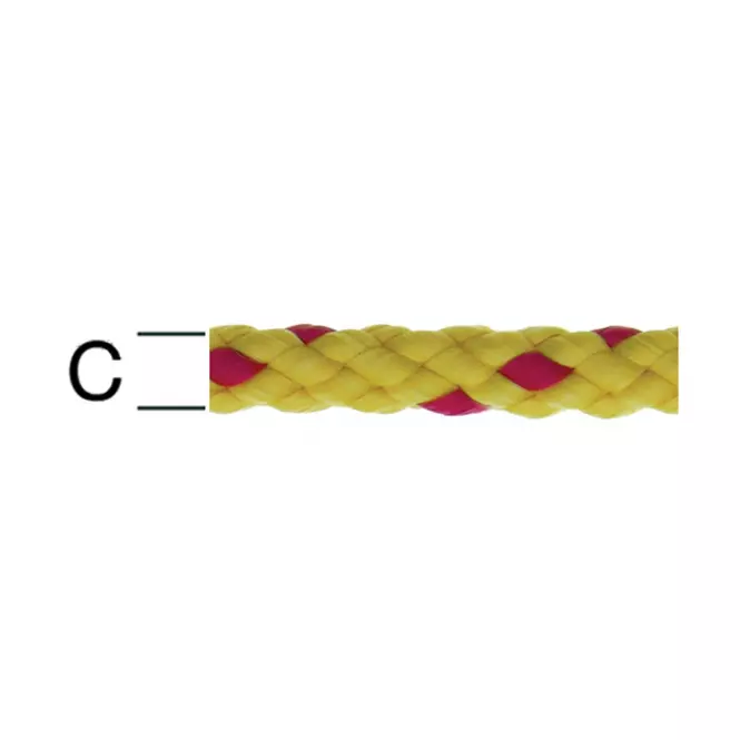 Polypropylén Lano Červená/Žltá – Priemer 8 mm - Tovar na Mieru