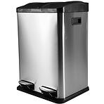 Odpadkový kôš 40 l (2x20 l) strieborná matná