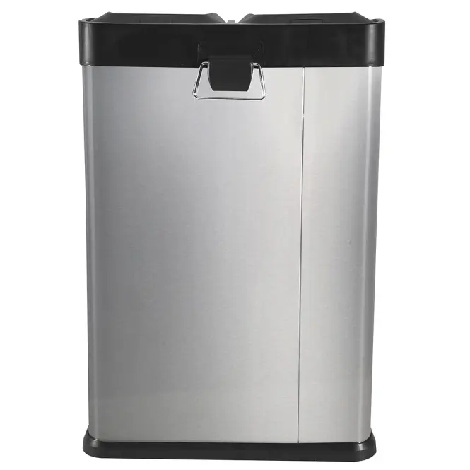 Odpadkový kôš 40 l (2x20 l) strieborná matná