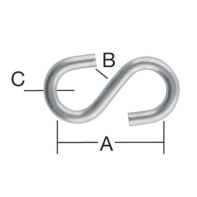 Závlačka pozinkovaná 19x4x3mm, 12 ks