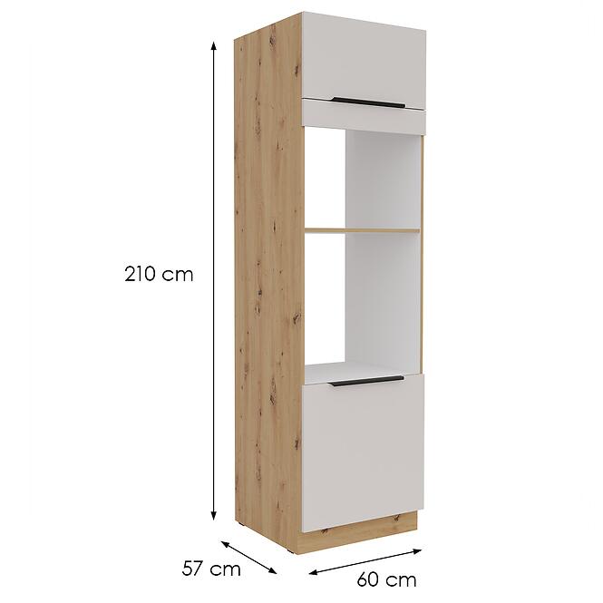 Kuchynská skrinka Solea cashmere/artisan 60DPM-210 2F