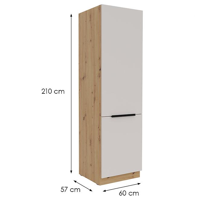 Kuchynská skrinka Solea cashmere/artisan 60DK-210 2F