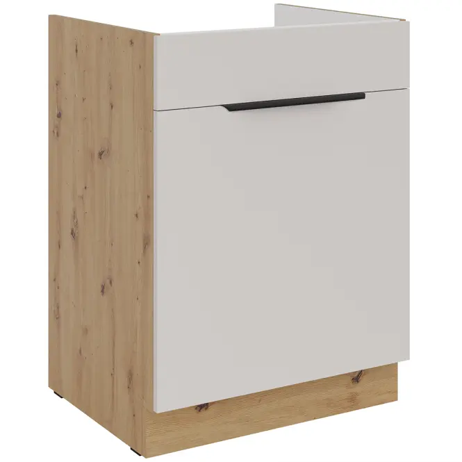 Kuchynská skrinka Solea cashmere/artisan 60ZL 1S BB