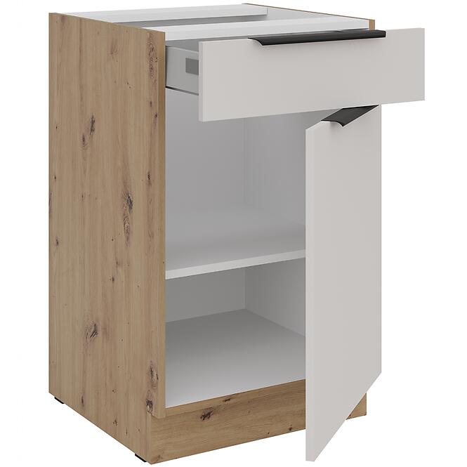 Kuchynská skrinka Solea cashmere/artisan 50D 1F 1S BB