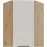 Kuchynská skrinka Solea cashmere/artisan 60x60 GN-90 1F (45°)