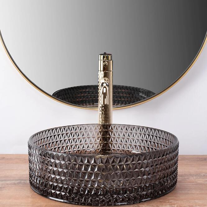 Umývadlo na dosku Cristal Black,5