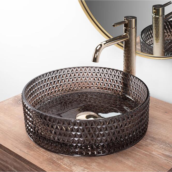 Umývadlo na dosku Cristal Black,6