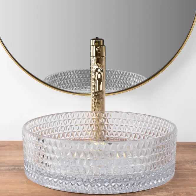 Umývadlo na dosku Cristal Transparent