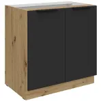 Kuchynská skrinka Aria-Bl/Ar Anti Fingerprint 80d 2f Bb