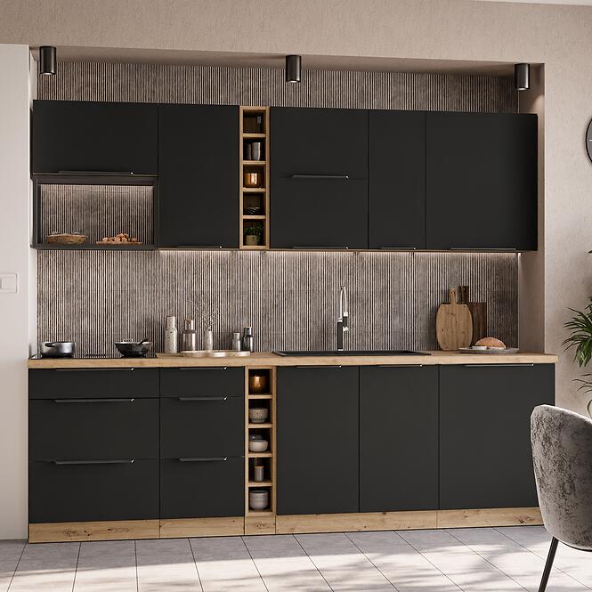 Kuchynská skrinka Aria-Bl/Ar Anti Fingerprint 80d 2f Bb