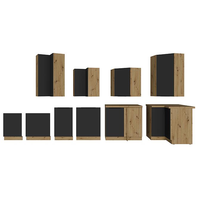 Kuchynská skrinka Aria-Bl/Ar Anti Fingerprint 60d 1f Bb