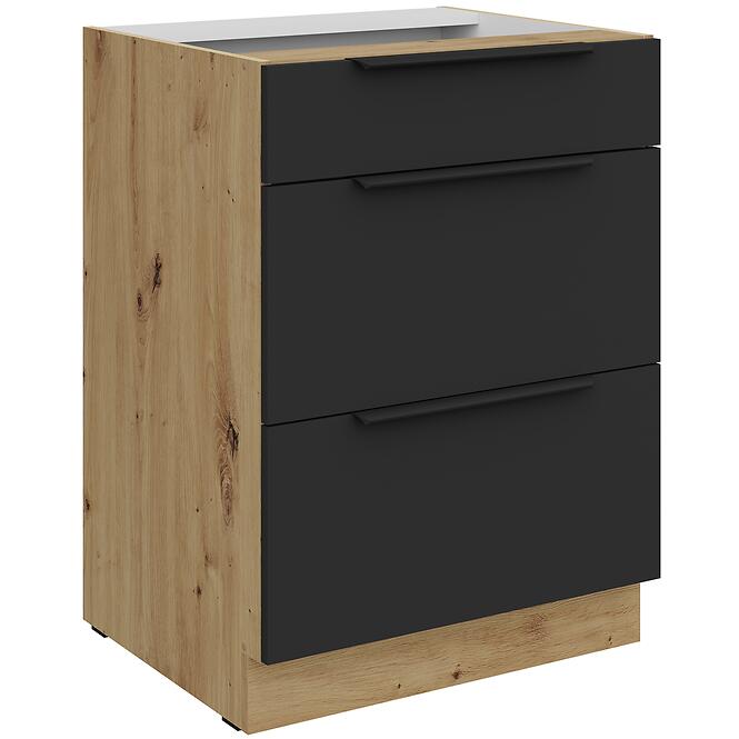 Kuchynská skrinka Aria-Bl/Ar Anti Fingerprint 60d 3s Bb