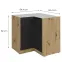 Kuchynská skrinka Aria-Bl/Ar Anti Fingerprint 90x90 Dn 2f Bb,2