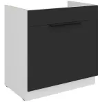Kuchynská skrinka Aria-Bl/Wh Anti Fingerprint 80zl 1s Bb