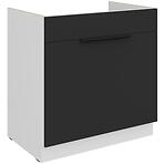 Kuchynská skrinka Aria-Bl/Wh Anti Fingerprint 80zl 1s Bb