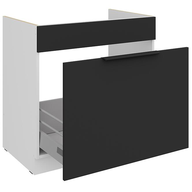 Kuchynská skrinka Aria-Bl/Wh Anti Fingerprint 80zl 1s Bb