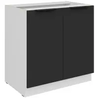Kuchynská skrinka Aria-Bl/Wh Anti Fingerprint 80d 2f Bb