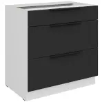 Kuchynská skrinka Aria-Bl/Wh Anti Fingerprint 80d 3s Bb