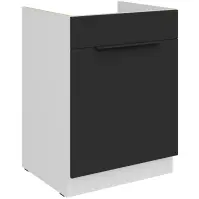 Kuchynská skrinka Aria-Bl/Wh Anti Fingerprint 60zl 1s Bb