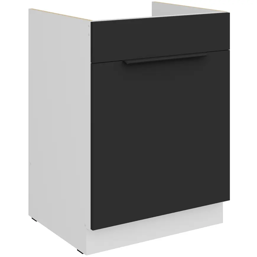 Kuchynská skrinka Aria-Bl/Wh Anti Fingerprint 60zl 1s Bb