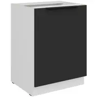 Kuchynská skrinka Aria-Bl/Wh Anti Fingerprint 60d 1f Bb