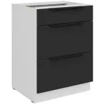 Kuchynská skrinka Aria-Bl/Wh Anti Fingerprint 60d 3s Bb