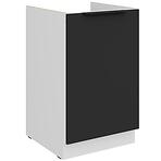 Kuchynská skrinka Aria-Bl/Wh Anti Fingerprint 50zl 1f Bb