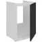 Kuchynská skrinka Aria-Bl/Wh Anti Fingerprint 50zl 1f Bb,3