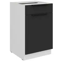 Kuchynská skrinka Aria-Bl/Wh Anti Fingerprint 50d 1f 1s Bb