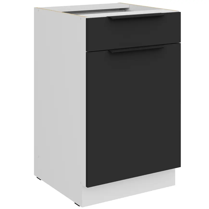 Kuchynská skrinka Aria-Bl/Wh Anti Fingerprint 50d 1f 1s Bb