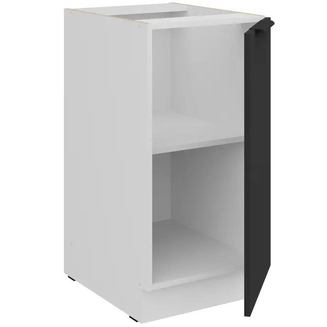 Kuchynská skrinka Aria-Bl/Wh Anti Fingerprint 40d 1f Bb,3