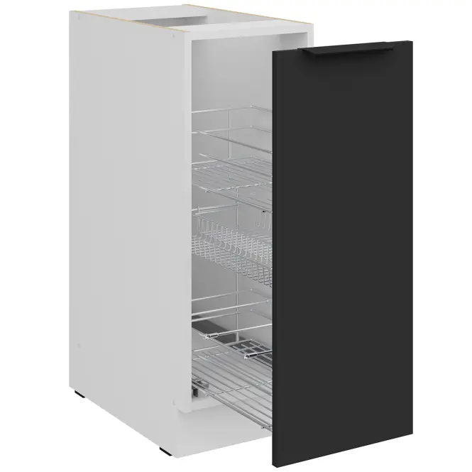 Kuchynská skrinka Aria-Bl/Wh Anti Fingerprint 30d Cargo Bb,3