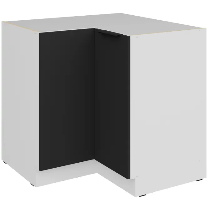 Kuchynská skrinka Aria-Bl/Wh Anti Fingerprint 90x90 Dn 2f Bb