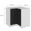 Kuchynská skrinka Aria-Bl/Wh Anti Fingerprint 90x90 Dn 2f Bb,2