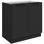Kuchynská skrinka Aria-Bl/Bl Anti Fingerprint 80d 2f Bb