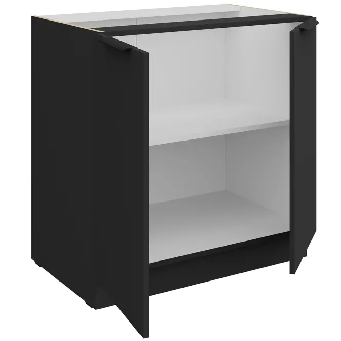 Kuchynská skrinka Aria-Bl/Bl Anti Fingerprint 80d 2f Bb,3