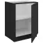 Kuchynská skrinka Aria-Bl/Bl Anti Fingerprint 60d 1f Bb,3