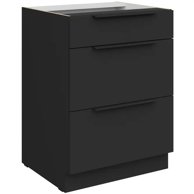 Kuchynská skrinka Aria-Bl/Bl Anti Fingerprint 60d 3s Bb