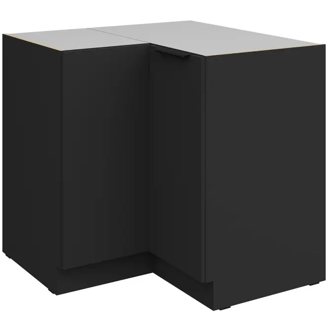 Kuchynská skrinka Aria-Bl/Bl Anti Fingerprint 90x90 Dn 2f Bb