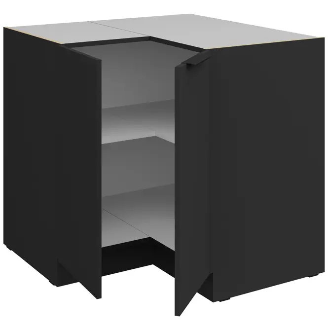 Kuchynská skrinka Aria-Bl/Bl Anti Fingerprint 90x90 Dn 2f Bb,3