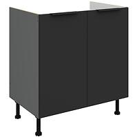 Kuchynská skrinka Aria-Bl/Ant Anti Fingerprint 80zl 2f Bb