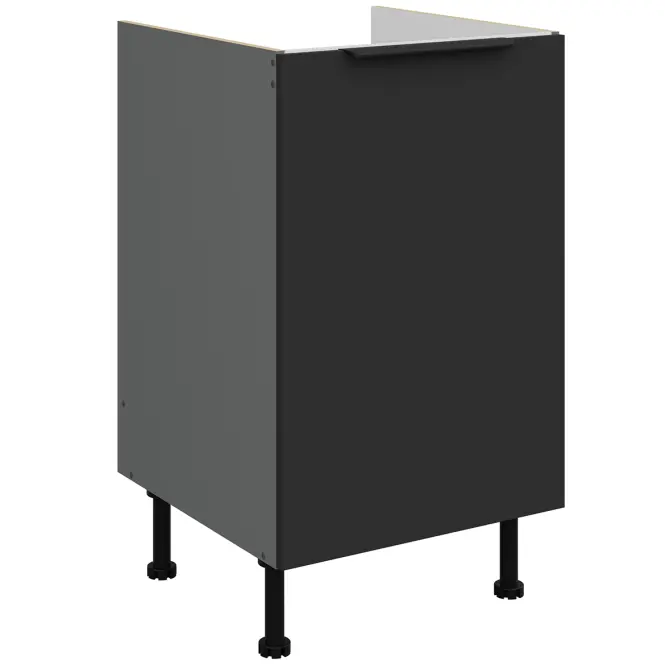 Kuchynská skrinka Aria-Bl/Ant Anti Fingerprint 50zl 1f Bb