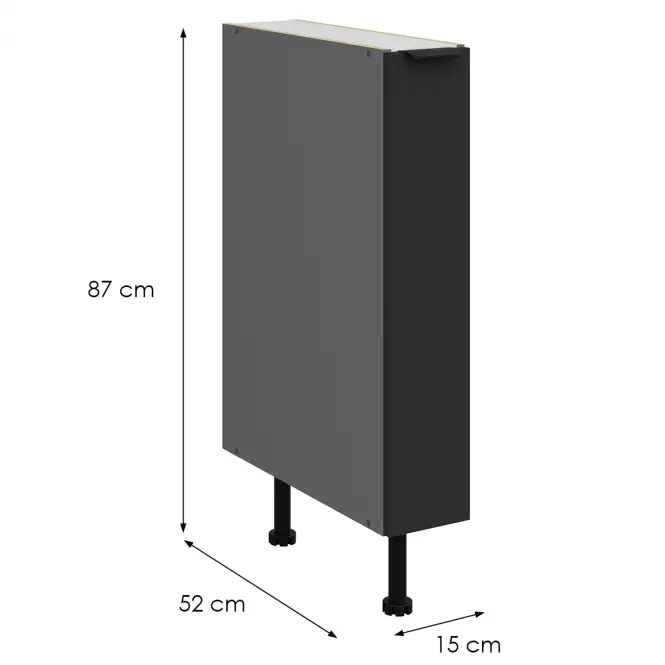 Kuchynská skrinka Aria-Bl/Ant Anti Fingerprint 15d Cargo Bb,2
