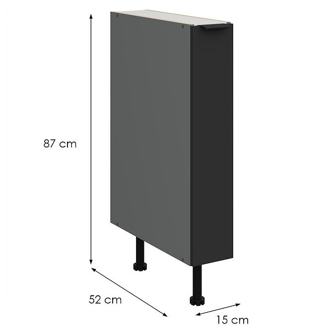 Kuchynská skrinka Aria-Bl/Ant Anti Fingerprint 15d Cargo Bb,2