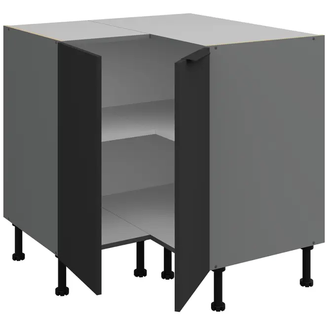 Kuchynská skrinka Aria-Bl/Ant Anti Fingerprint 90x90 Dn 2f Bb,3