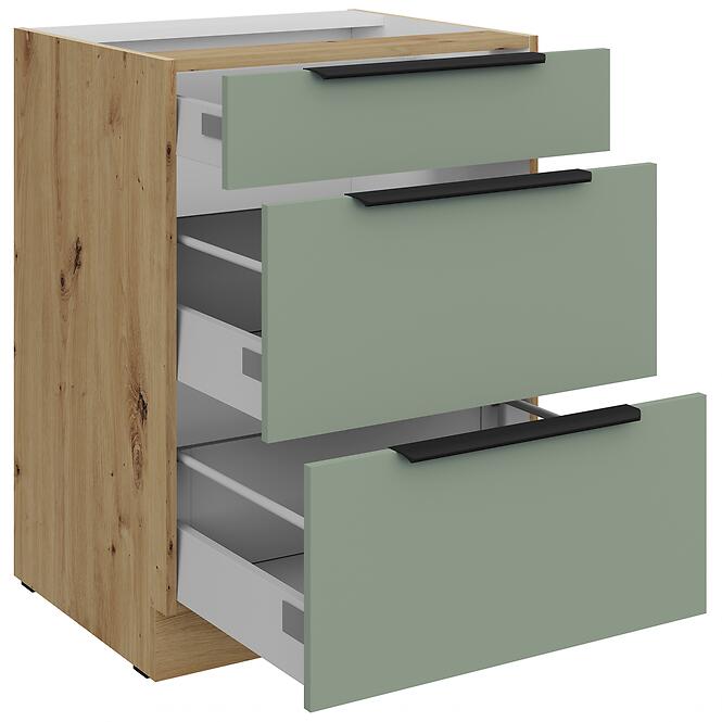 Kuchynská skrinka Aria-Sa/Ar Anti Fingerprint 60d 3s Bb,3