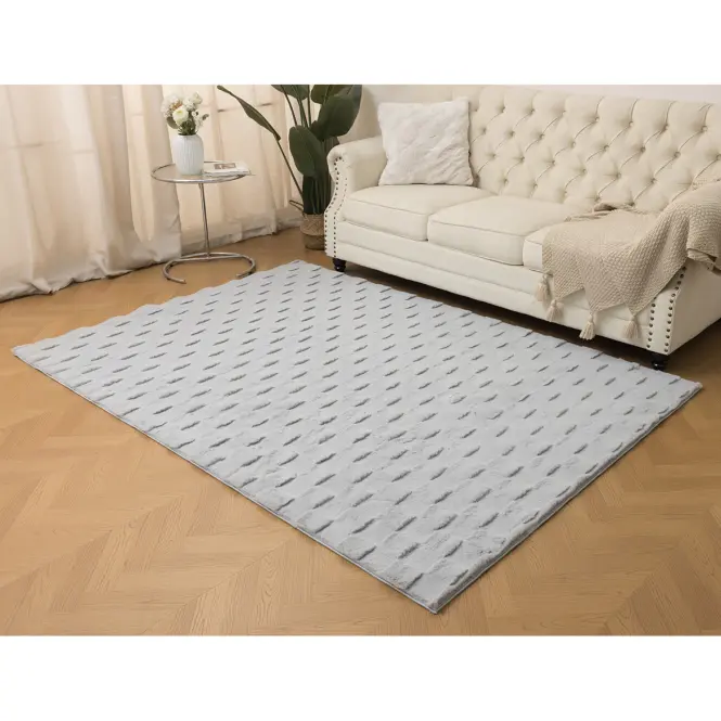 Koberec Rabbit Fur Square 0,8/1,5 sivý,3