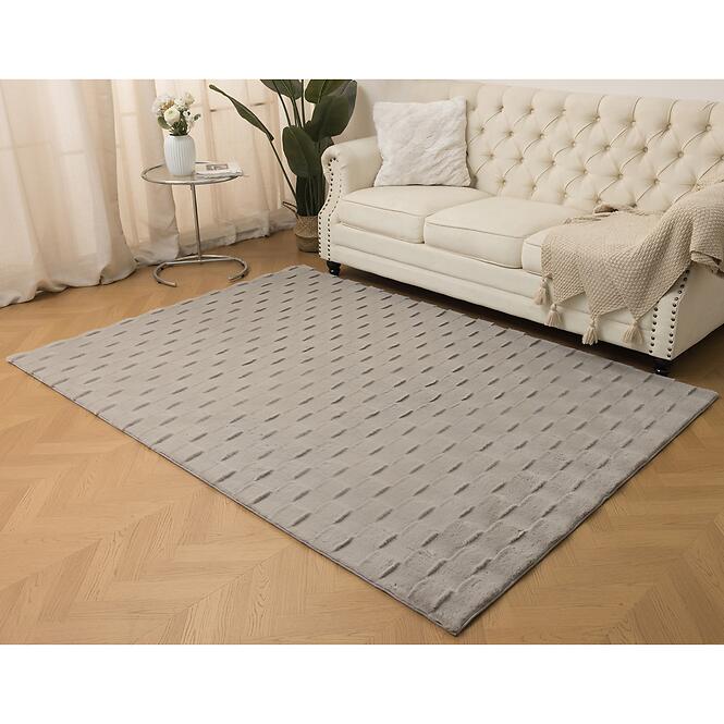 Koberec Rabbit Fur Square 0,8/1,5 hnedý,3