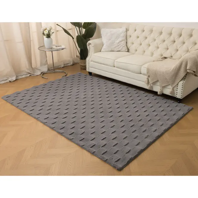 Koberec Rabbit Fur Square 1,6/2,3 sivý,3